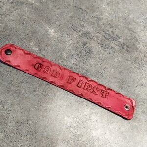 God First real leather bracelet